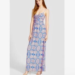 Parker 100% silk dress maxi length,size M